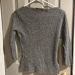 EUC | Absinthe| 100% Cashmere| size S | 3/4 sleeve | boatneck |